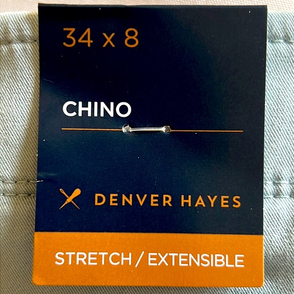 😎Denver Hayes😎 BRAND NEW😎NWT👍🏼Light Blue Chino Shorts Size 34x8 - Picture 8 of 9